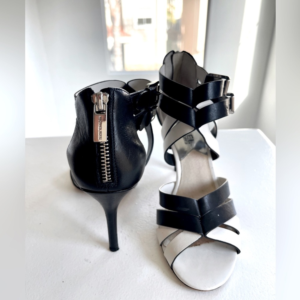 Michael Kors pumps, black & white, size 6M